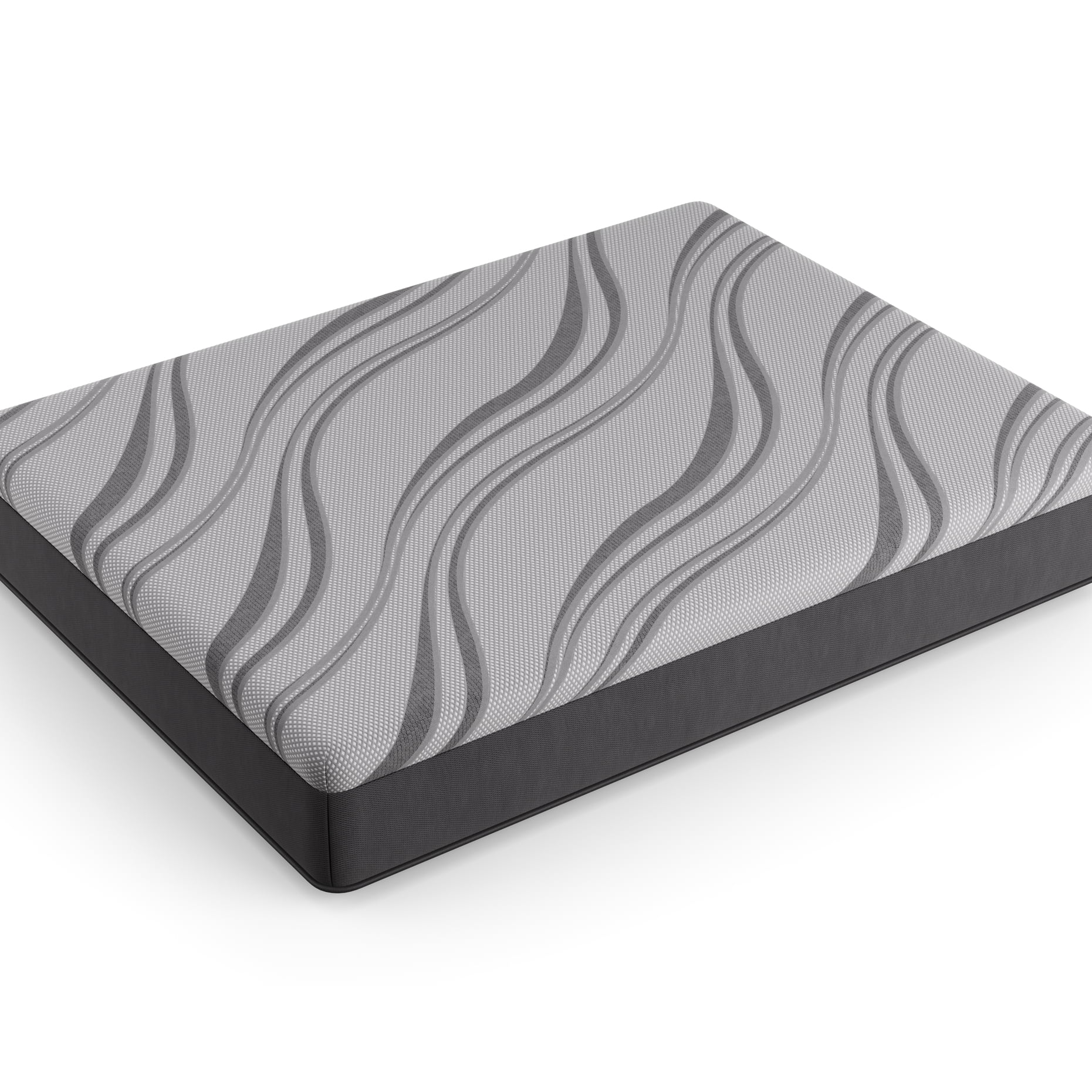 Nl 12" Gel Medium Full Mattress, Performance Heat & Wicking Fabric For A Peacefully Cool Sleep, Responsive Gel Memory Foam, High Density Comfort Layer, Dynamic Edge Coils, Gray Mattress In Size,