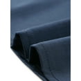 thumbnail image 5 of INSPIRE CHIC Women's Satin Stand Collar Silky Soft Casual Work Top XL Dark Blue, 5 of 6