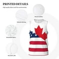 thumbnail image 3 of Naloa USA Canada Flag Basketball Jersey Reversible Men's Mesh Athletic Sports Shirts Training Practice S-4XLLarge, 3 of 6
