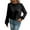 Black, variant on Women Ribbed Sweatshirt Casual Crew Neck Pullover Sweatshirt Loose Soft Long Sleeve Fall Winter Sweaters 2026 Red S