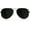 Metal Black Frame/Black, variant on Unisex Aviator Sunglasses | Fashionable & Lightweight Frame Suits All Face Shapes | 100% UV Protection (Gold Frame/Yellow Lens)