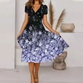 thumbnail image 2 of Ketyyh-chn99 Robes Maxi pour Femmes Grande Taille Mini Robe Robe de Soirée Robe T-shirt Décontractée Manches Longues Robe de Plage Boho Violette,TG, 2 of 5