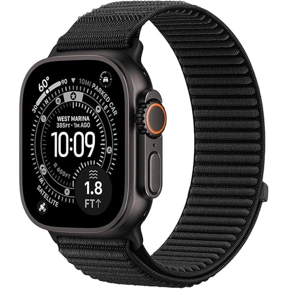 Nylon Loop Sport Band Compatible with Apple Watch Band 44mm 45mm 46mm 49mm 42mm 40mm 41mm 38mm Men Women,Stretchy Trail Strap Elastic Fabric Wristband for iWatch Series 11 10 9 8 7 6 5 4 SE Ultra/3