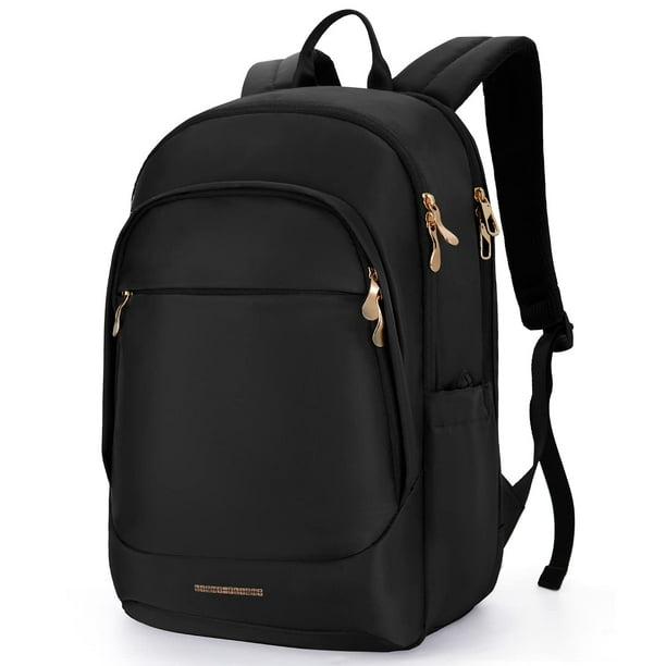 Mochila LIGHT FLIGHT FLIGHT FLIGHT Travel 15.6 pulgadas para mujer, negra