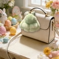 thumbnail image 2 of Surpdew Soft Fluffy Rabbit Keychain Cute Pbunny Key Rings Pbunny Key Rings Faux Fur Keyring Pompom Keychain Decoration Green, 2 of 6