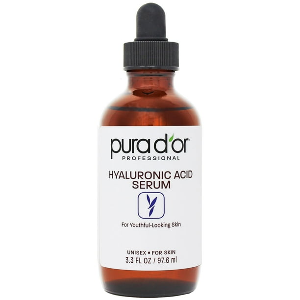 Sérum PURA D'OR de ácido hialurónico de 100 ml para viajes de hidratación profunda