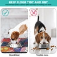 thumbnail image 2 of Boho Retro Floral Pet Feeding Mat-Abstract Art Pattern Absorbent Pet Placemat for Food and Water Bowl, with Waterproof Rubber Backing, Quick Dry Water Dispenser Mat for Dog and Cat (12"x20"), 2 of 2
