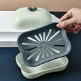thumbnail image 6 of Bathroom Soap Box with Lid, Plastic Soap Container, Travel Size Shower Soap Dish, Striped Hollow Drainage Layer, Keep Soap Dry Clean, for Home Shower Travel Use, 6 of 6