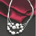 thumbnail image 2 of New Popular 925 Silver Smooth Ball Pendant Necklace Fashion Women's Jewelry, 2 of 3