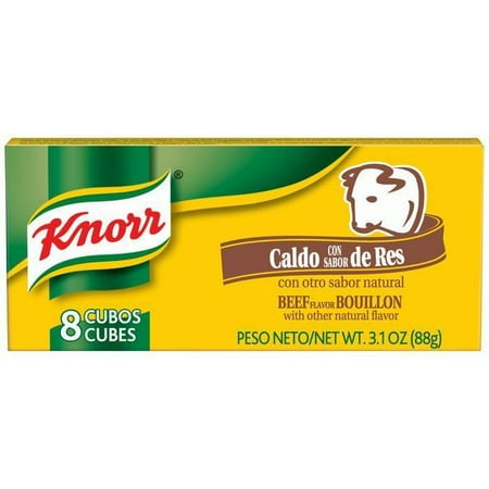 Knorr Beef Bouillon Cubes - Knorr Hispanic Beef Cubes Bouillon 3.1 Oz (Pack of 24)