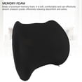 thumbnail image 6 of M Buder Premium Lumbar Support Pillow Ergonomic Memory Foam Chair Back Cushion Convex Design Detachable Breathable for Office Desk Car Home, Black (14.56 inches / 37 cm), 6 of 9