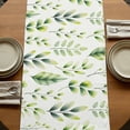 thumbnail image 5 of Table Runners 90 Inches Long Dress Scarves, Sage Green Leaves Farmhouse Coffee/Dining/Kitchen Table Runner for Living Room, Summer Botanical Farmhouse Leaf Watercolor 13x90 Inch, 5 of 9