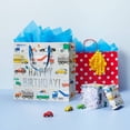 thumbnail image 2 of Gift Bag White - Spritz: Boys Birthday Party Gift Bag, 15"x15"x8", 2 of 3