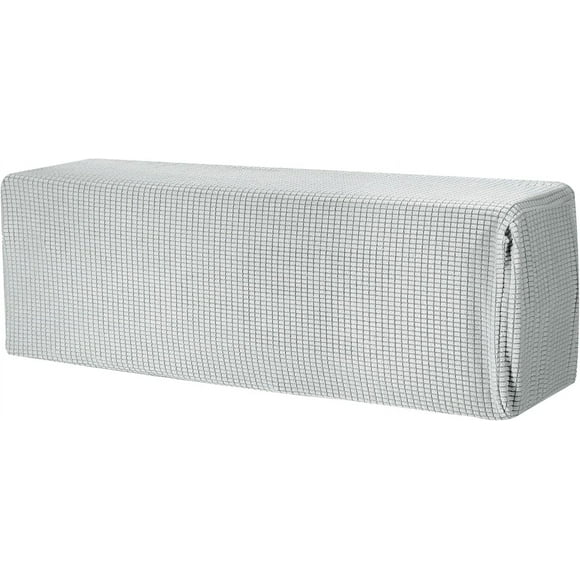 shiyou-Air Conditioner Cover 35-37 Inch Knitted Elastic Cloth Dustproof for Wall-Mounted Units Split Indoor AC Covers, Light Grey