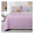 thumbnail image 1 of Edredón Ligero Real Textil + 2 Fundas de Almohada, Juego de Colcha Queen Size, Color Violeta/Gris, 1 of 7