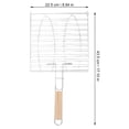 thumbnail image 2 of 1Pc BBQ Clip Barbecue BBQ Grill Basket Multi functional Fish Grilling Basket, 2 of 8