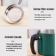 thumbnail image 5 of Bewildely Tanque de almacenamiento de grasa antifugas de contenedor de colador de malla de filtro de lata de aceite de acero inoxidable de 1,3 l, plateado Cocina y Comedor verde Bewildely HA002095-03B, 5 of 6