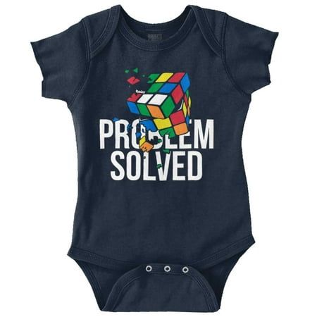 

Problem Solved Shattered Rubik s Romper Boys or Girls Infant Baby Brisco Brands 6M