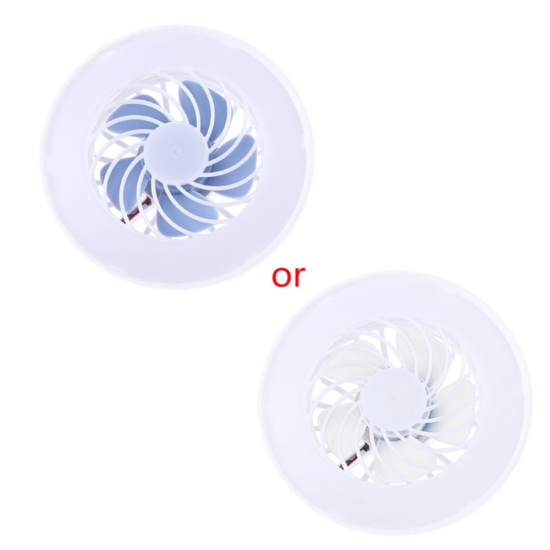 ZPAQI Universal 2-in-1 AC 220V E27 12W LED Lamp Ceiling Fan with LED Light Bulb