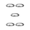 thumbnail image 3 of Thinsony Distinctive Gothic Punk Dragon Scale Bangle 48 inches Cool and Contemporary Silver 9.05 Inch 5Set, 3 of 6