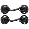 thumbnail image 7 of Doingart 2 Pack 4” Privacy Hook and Eye Latch, Heavy Duty Barn Door Latch, Black, 7 of 7