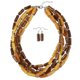 thumbnail image 2 of Collar gargantilla grande con cuentas multicapa de moda Yashi conjuntos de joyas color rojo modelo 9521, 2 of 5