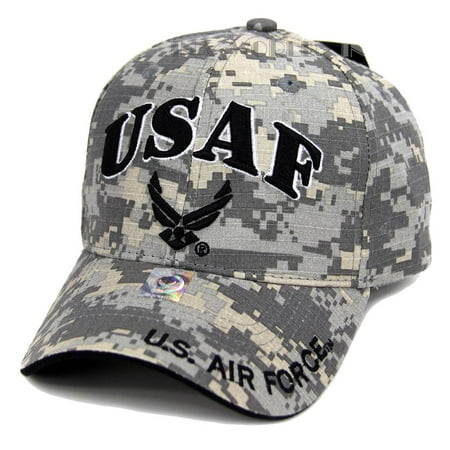 US Air Force Hat USAF Wings Logo ACU Digital Camo - Walmart.com