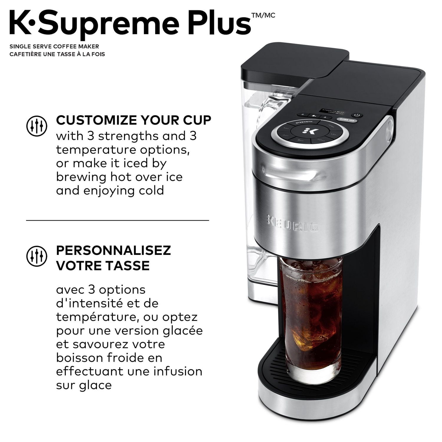 Cafetière une tasse à la fois Keurig K-Supreme Plus Multijet