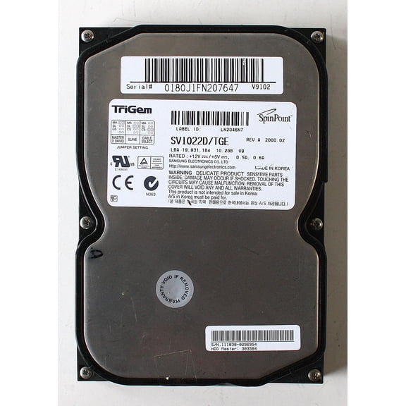HDD 10.2GB TRIGEM SPINPOINT SV1022D/TGE REV.A