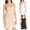 White, variant on Sun Dresses for Women 2361 Vacation Full Basic Not Adjustable Spaghetti Strap Under Dress Nightwear Comfy and Soft Dress White M