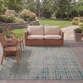 thumbnail image 3 of Safavieh Courtyard Eamon Abstract Indoor/Outdoor Area Rug, Gray/Navy, 5'3" x 7'7", 3 of 9