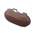 thumbnail image 1 of Esquirla Porte-Lunettes pour Pare-Soleil de Voiture Portable Coque Rigide Étui à Lunettes Marron, 1 of 8