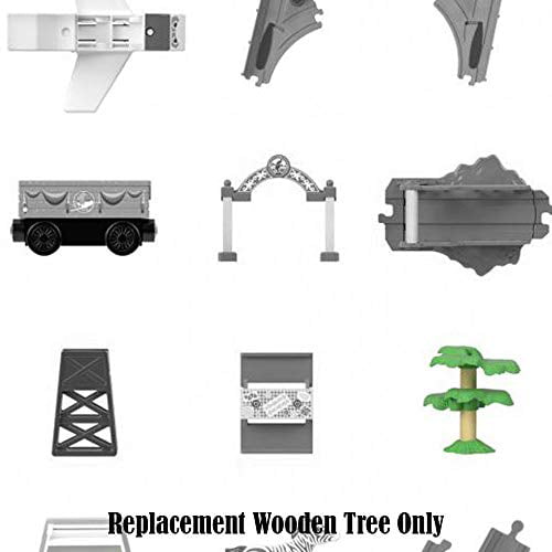 GGG74 ~ Wood Busy Island Set ~ Replacement Wooden Tree Fisher-Price Replacement Parts for Thomas and Friends Wooden Train Set 