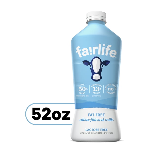 Fairlife Milk 52 Fl Oz Lactose Free Fat Free Skim Milk Walmart Com Walmart Com