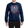 thumbnail image 2 of Wild Bobby, Live To Ride Motto Motorcylce Club Cars and Trucks Unisex Crewneck Graphic Sweatshirt, Vintage Heather Navy, X-Large, 2 of 3