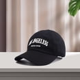 thumbnail image 3 of Unisex Hat Letter Embroidery Polyester Curved Brim Sweat-wicking Sun Hat for Spring Summer Autumn Winter, 3 of 8