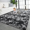 thumbnail image 1 of Alfombra TWINNIS, 244 x 305 cm, mullida, para interiores, color negro y gris, 1 of 9