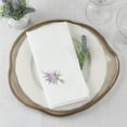 thumbnail image 3 of Saro Lifestyle Embroidered Lavender Table Napkin (Set of 4), 3 of 4
