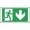 Color 3875, variant on Vandal-Proof Fire Exit Down Arrow Running Man Sign Safety Signs Specialist Signs Vandal Resistant Signs Metal Sign Tin Sign 8x12 Inch