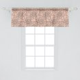 thumbnail image 2 of Floral Window Valance Pack of 2, Beautifully Blooming Dahlias Close up Flowers Spring Time Nature, Rod Pocket Curtain Valances for Kitchen Bedroom, 54" X 18", Peach Warm Taupe, by Ambesonne, 2 of 4