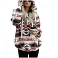 thumbnail image 5 of CaComMARK PI Womens Hoodies Clearance Fleece Sweatshirts Pockets Athletic Pullover Outerwear, 5 of 7