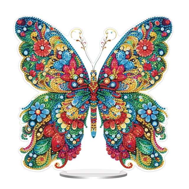 Mariposa Formada Especial Acrílico Los Equipos Del Ornamento La Pintura Diamante Sobremesa