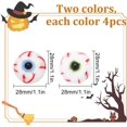 thumbnail image 2 of 8 Pcs Felt Eyeballs Mixed Color Wool Felt Bloodshot Eyeballs Monster Eyes Natural Wool Felt Balls for Props Or Bears Craft, 2 of 7