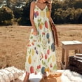 thumbnail image 2 of Various Fruits Design Sleeveless Dress Woman Fashion Long Dresses Women's Summer Suit Dress 2025, 2 of 7