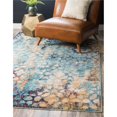 thumbnail image 1 of Unique Loom 3139965 2 ft. 2 in. x 3 ft. Pollock Vita Rectangular Rug, Turquoise, 1 of 2