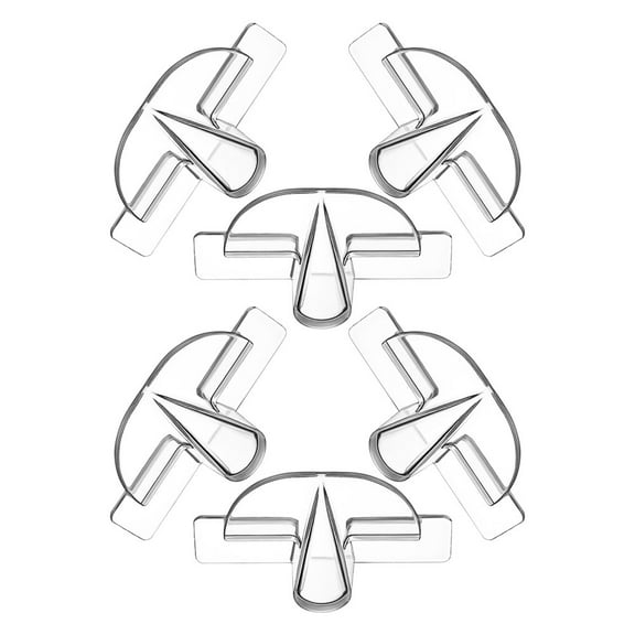 MLINS 6pcs Wall Mounted Clear Eyeglasses Holder Self Adhesive Sunglasses Display Rack Space Saving Hanging Organizer for  Office Dorm