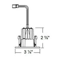 thumbnail image 5 of NICOR Lighting DQR2-10-120-3K-WH-BF 2 in. Square LED Downlight with Baffle Trim in White - 3000K, 5 of 6