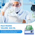 thumbnail image 6 of Professional Magnetic Stirrer for Efficient Mixing and Homogenization Max Stirring Capacity of 3000ML US Plug, 6 of 10