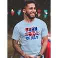 thumbnail image 2 of Born On 4Th Of July T-Shirt Men -Image by Shutterstock, Male Medium, 2 of 4