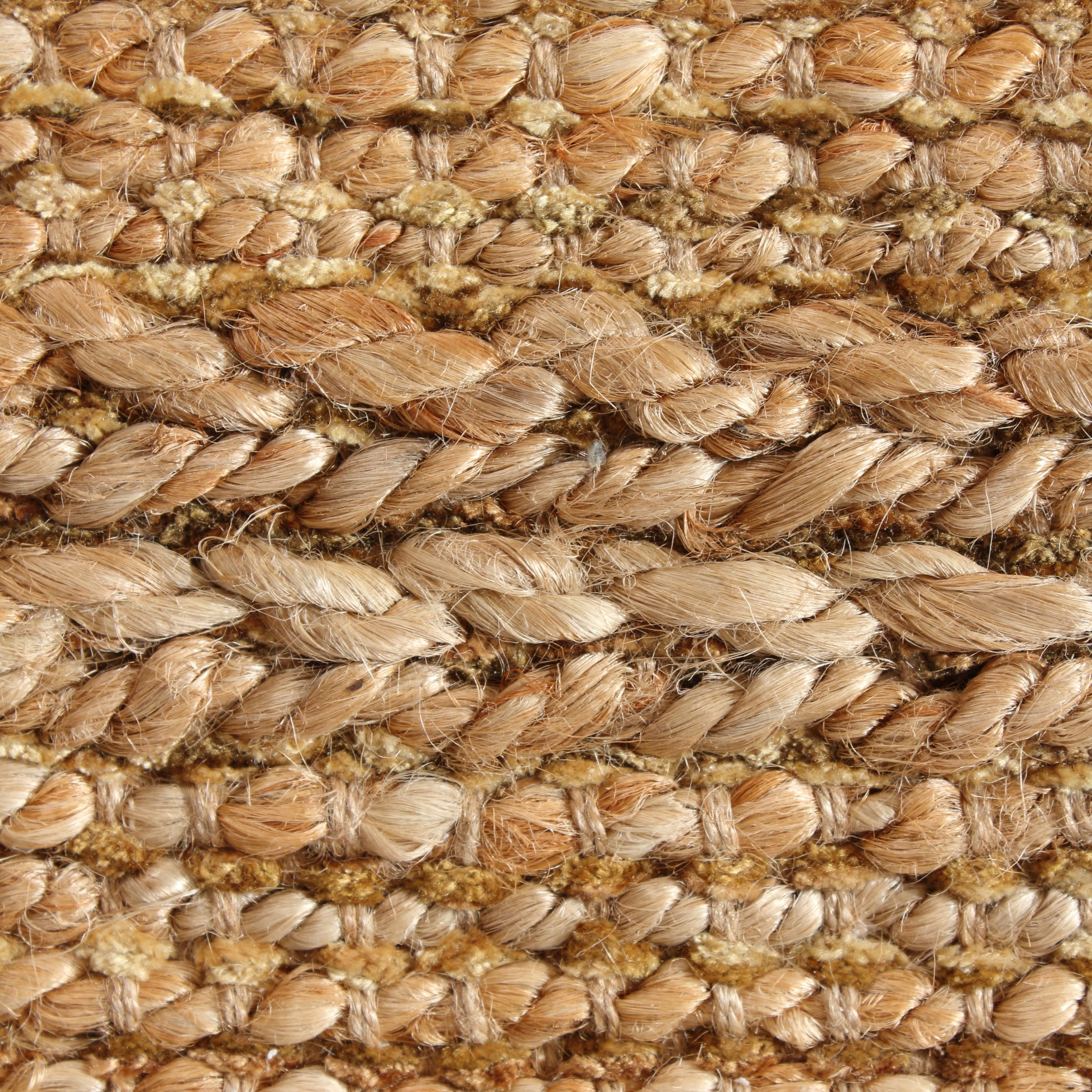 LR Home Natalie Belle Brown Braided Farmhouse Jute Blend Area Rug, 9' x 12'